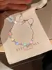 Pulseira de Cordão com Brilho Diamante Cor Dopamina de Verão Doce Fofa Moda de Alto Padrão Acessório de Pulseira Versátil Acessório de Alto Valor