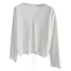 Cárdigan de Punto de Seda de Hielo para Mujer, Top Delgado, Chal, Ropa de Verano, Combinado con un Vestido Lencero, Cubre Ropa Protector Solar, Chaqueta Pequeña
