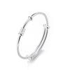Transmisión en Vivo de TikTok Moda Coreana Pulsera de Cintura para Hombre Pequeño Pulsera para Mujer Plateada Pulsera Simple Popular en Internet Moderna para Mujer Combinación con Todo Estilo Mori