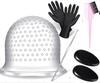Set de Herramientas para Teñir el Cabello Gorro de Silicona para Mechas Pincel para Teñir el Cabello Guantes de Goma Pinza de Cocodrilo Bufanda de Peluquería En Stock