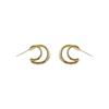 2023 Nuevo Estilo Compacto, Simple y Versátil Diseño Metálico Aretes de Aro Joyería Popular para la Oreja