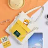 Bolsa de lona feminina de grande capacidade, bolsa mensageiro, uma geração de estudantes ins de grande capacidade, bolsa de ombro casual coreana, atacado