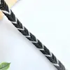 Ribete de Encaje Trenzado Hilo Dorado y Plateado Hueso de Dragón 0.5 cm de Ancho para Ropa DIY Accesorios de Decoración Hechos a Mano Ribete de Encaje Ancho