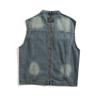 Comercio Exterior Transfronterizo 2026 Estilo Hong Kong Moda Unisex Chaleco de Mezclilla Amazon Aliexpress Chaleco para Hombre