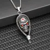 Venta caliente de Temu al por mayor transfronteriza colgante de ojo de calavera india vintage accesorios de collar estilo europeo y americano