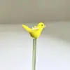 Zibo Cristal Mini Flor Punta del Dedo Pájaro Ramo Adorno de Cristal Regalo Nicho Flor Eterna Decoración de Escritorio Cristal