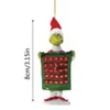 Diversión Navideña Transfronteriza Decoraciones Colgantes del Grinch Decoraciones Navideñas Adornos de Árbol de Navidad Acrílicos Decoraciones Colgantes
