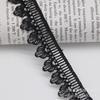 Nuevo en stock cinta de encaje de diamante soluble en agua de 2 cm de ancho, ribete negro y blanco, accesorios para tapeta de falda Hanfu DIY, venta al por mayor