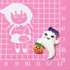 Accesorios de resina para Halloween calabaza fantasma joyería parche pegamento cremoso diy carcasa de teléfono móvil accesorios para pasador paquete de materiales