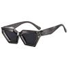Gafas de sol de tendencia de viaje poligonales europeas y americanas, estilo punk, personalidad de influencer de internet, hip hop, chica guapa, gafas de sol a prueba de rayos UV