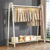 Arara de Chão para Quarto, Cabideiro Interno, Estante de Armazenamento, Varal de Roupas, Barra Simples para Pendurar Roupas