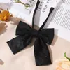 Pajarita JK Estilo Universitario Femenino Uniforme de Niña Cuello Infantil Flor Gratis Pajarita para Foto de Graduación Camisa de Niño