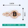 Acessórios Criativos para Joias DIY Novo Pingente Duplo Letra Vazada Strass Colar Pulseira Pingente Pequeno Charme Venda por Atacado