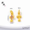 Colgante de estrella de cruz de diamante de arenisca de alta retención de color, colgante, pendientes DIY barrocos, collar, accesorios para el cabello