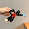 Pinza de Tiburón con Lazo Consciente del Diseño para Nicho, Sensación de Alta Gama, Pinza de Garra para Cola de Caballo Alta para la Parte Posterior de la Cabeza, Pinza para el Cabello Linda y Elegante