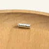 Cobre Banhado a Ouro 18K Tubo Reto Magnético Gravado Tubo Gravado Joias de Prata Peças de Acessórios DIY