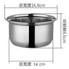 Olla Individual Pequeña Gruesa, Una Persona, Una Olla, Olla Pequeña Giratoria Comercial de Autoservicio, Cocina de Inducción, Olla Especial Anti-Escaldaduras para Shabu-Shabu