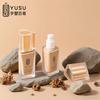 Frasco de Vidro para Base com Aparência Triangular 30ml Frasco Spray Cosmético Dourado Material para Frasco de Emulsão