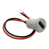 Conector Fêmea Tipo-C Placa de Travamento por Encaixe C Porta de Carregamento de Celular Cabeça Fêmea Tipo-C à Prova d'Água Base de Alimentação com Cabo Rosqueado Externo