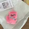 Lindo Llavero Colgante de Castor que Saca el Trasero Rosa, Peluche de Castor, Decoración para Mochila, Regalo para Mejor Amigo