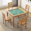 Alemán 2026 Fabricante Popular Mesa para Romper Huevos de Madera Maciza Mesa de Mahjong Simple para el Hogar Mesa de Ajedrez Mesa de Póker para Sala de Actividades