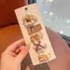 Presilhas de Cabelo Infantis Totalmente de Tecido Que Não Danificam o Cabelo, Grampos de Cabelo Fofos para Bebês, Pequenos Grampos Adoráveis para Crianças e Acessórios de Cabelo Adoráveis