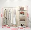 Tienda de Ropa de Lujo Ligero de Celebridad de Internet Estante de Exhibición Colgador Estante de Exhibición Dorado Estante de Piso a Piso Estante para Tienda de Ropa de Mujer