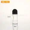 Aceite de Masaje 50ml Botella Grande con Bola Rodante Redonda de Vidrio Transparente 30ml Producto para el Cuidado de la Piel Cosméticos Medicinales Botella Dispensadora con Bola Rodante