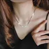 Colar de corrente com lâmina de aço titânio 3mm corrente osso de cobra dourada personalidade Coringa joias acessórios de corrente lisa atacado DIY