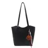 Bolsa de Gran Capacidad para Viajes Diarios para Mujer, Modelo Nuevo Transfronterizo 2025, Bolso Tote Retro de Color Sólido, Bolso de Hombro Versátil con Textura para Mujer