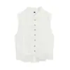 Ropa europea y americana para mujer transfronteriza, popular en AliExpress e INS: Top bordado con botones de pedrería y diseño calado + falda bordada
