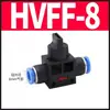 Conector rápido de plugue rápido de tubo de ar pneumático HVFF4 / 6/8/12/10 válvula de mão válvula de interruptor manual válvula de descarga alívio de pressão