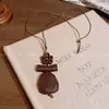 Novo Colar Longo Vazado Estilo Chinês Gota de Água para Mulheres, Corrente de Suéter Retrô de Luxo Leve de Alta Qualidade, Acessório Simples e Versátil para Decote Halter