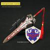 Zelda Kingdom Tears Circundante Wilderness Breath Guard Sword Hailia Shield Metal Modelo Toy
