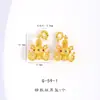 Fuerte Retención de Color Arena Dorada Antigua Accesorios DIY Tesoros Auspiciosos Ocho Tesoros Flor de Loto Caracola Piscis Acuario Paraguas del Tesoro Colgante Collar para Mujeres