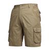 Shorts de Trabalho Masculino Amazon Aliexpress Multi-Bolsos Comprimento do Joelho Corte Reto Casuais
