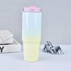 Taza para Coche de Acero Inoxidable de 30 oz Transfronteriza, Gran Capacidad, Color Degradado, Taza Aislada, Coche, Exterior, Vaso Aislado al Vacío en Stock