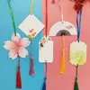 Tarjeta de Deseos Colgante Etiqueta de Tarjeta de Felicitación Árbol Estudiante de Primaria Etiqueta de Deseos Se Puede Escribir a Mano Palabras Mensaje de Bendición Colgante de Oración