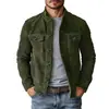 Estilo Amazon AliExpress Envío Directo Transfronterizo Nueva Chaqueta Casual para Hombre Ropa de Hombre Europea y Americana Nueva Chaqueta de Terciopelo Imitación Ante