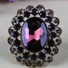 Broche Floral Estilo Retrô Liga de Zinco Argola de Mola Fivela para Lenço Echarpe Fita Lenço de Seda Acessório de Roupa Versátil Exquisito