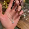 Lujoso Collar Cuadrado de Diamantes para Mujer, Cadena para Clavícula de Diseño Único, Regalo de Lujo Ligero para Novia, Sensación de Alta Gama
