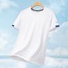 Camiseta Esportiva Masculina Manga Curta Seda de Gelo Roupas Suor Masculino 2024 Novo Fitness plus size Malha Secagem Rápida Top