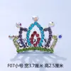 Tocado de corona para niños, corona de princesa con diamantes de imitación, peine para el cabello, regalo de cumpleaños para niña pequeña, accesorios para el cabello de bebé, peine, joyería