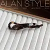 Um Grampo de Cabelo Acetato Estilo Coreano Lan New Grampo Torcido de Alta Qualidade Exquisito com Textura Floral para Coque Feminino Meio Preso