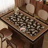 Mantel individual retro francés para mesa de comedor para el hogar, impermeable, a prueba de aceite, sin lavado, mantel para mesa de centro, anti-quemaduras, aislamiento térmico, protector de escritorio para mesa de centro