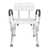 Silla de Baño de Aleación de Aluminio Antióxido Transfronteriza para Personas Mayores, Taburete de Ducha de Baño Ajustable en Múltiples Niveles, Taburete de Ducha Antideslizante