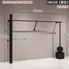 Estante de Exhibición para Tienda de Ropa de Hierro Minimalista Negro Montado en Pared Perchero de Ropa para Tienda de Ropa de Mujer Estante de Ropa de Pared Modelo Nuevo