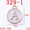 Accesorios de Aleación Joyería Colgante de 26 Letras Inglesas Doble Cara Collar Pulsera de Moda Hecho a Mano Accesorios para Joyería DIY