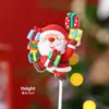 Decoração de Bolo de Natal para Celebridade da Internet 2025 Sino Papai Noel Boneco de Neve Decoração de Sobremesa de Confeitaria Plug-in