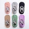Calcetines de Yoga Pilates Antideslizantes para Mujer con Tiras para el Suelo Verano Finos Deportivos Fitness Calcetines Tipo Barco